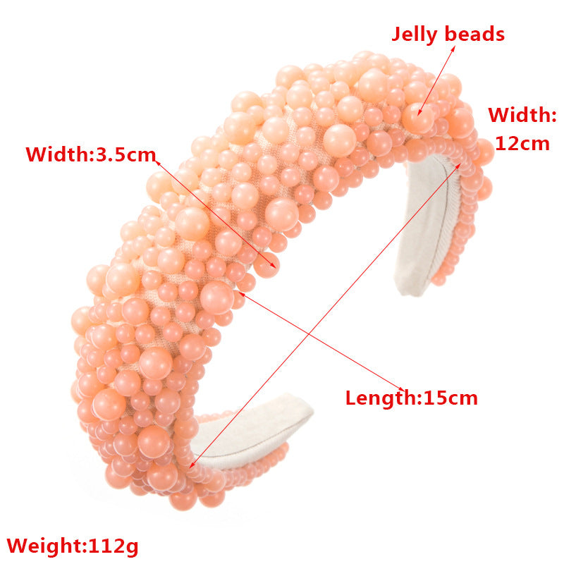 Beaded Pearl Headband Fashion Hair Accessory