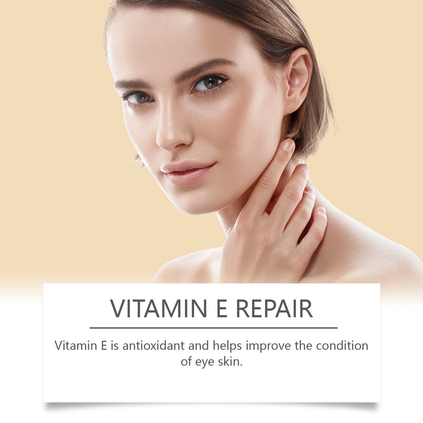 Firming Eye Serum with Roller Ball - Nourishing Vitamin E & Jojoba Oil - 10ml