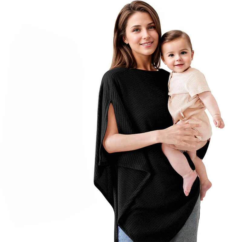 Multi-Functional Baby Nursing Cover Waffle Print with Adjustable Size