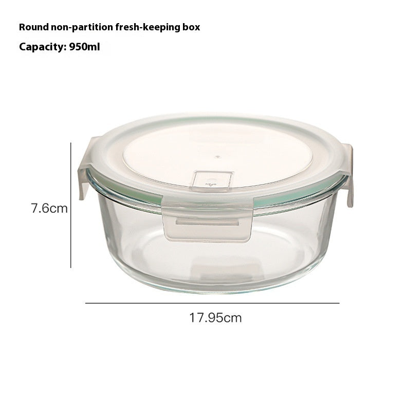 Glass Lunch Box Food Grade Sealed Container for Microwave Oven