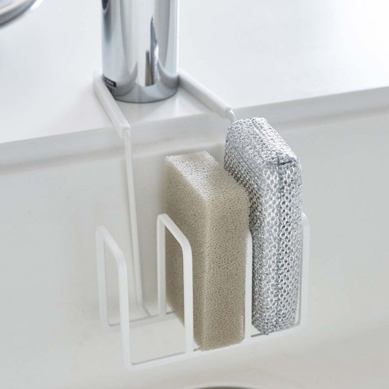 Multi-functional Kitchen Sponge Drain Rack - Iron Silicone Japanese Style