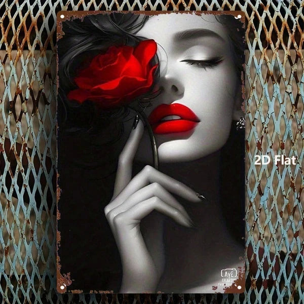 Metal Tin Wall Decoration - 20 cm x 20 cm