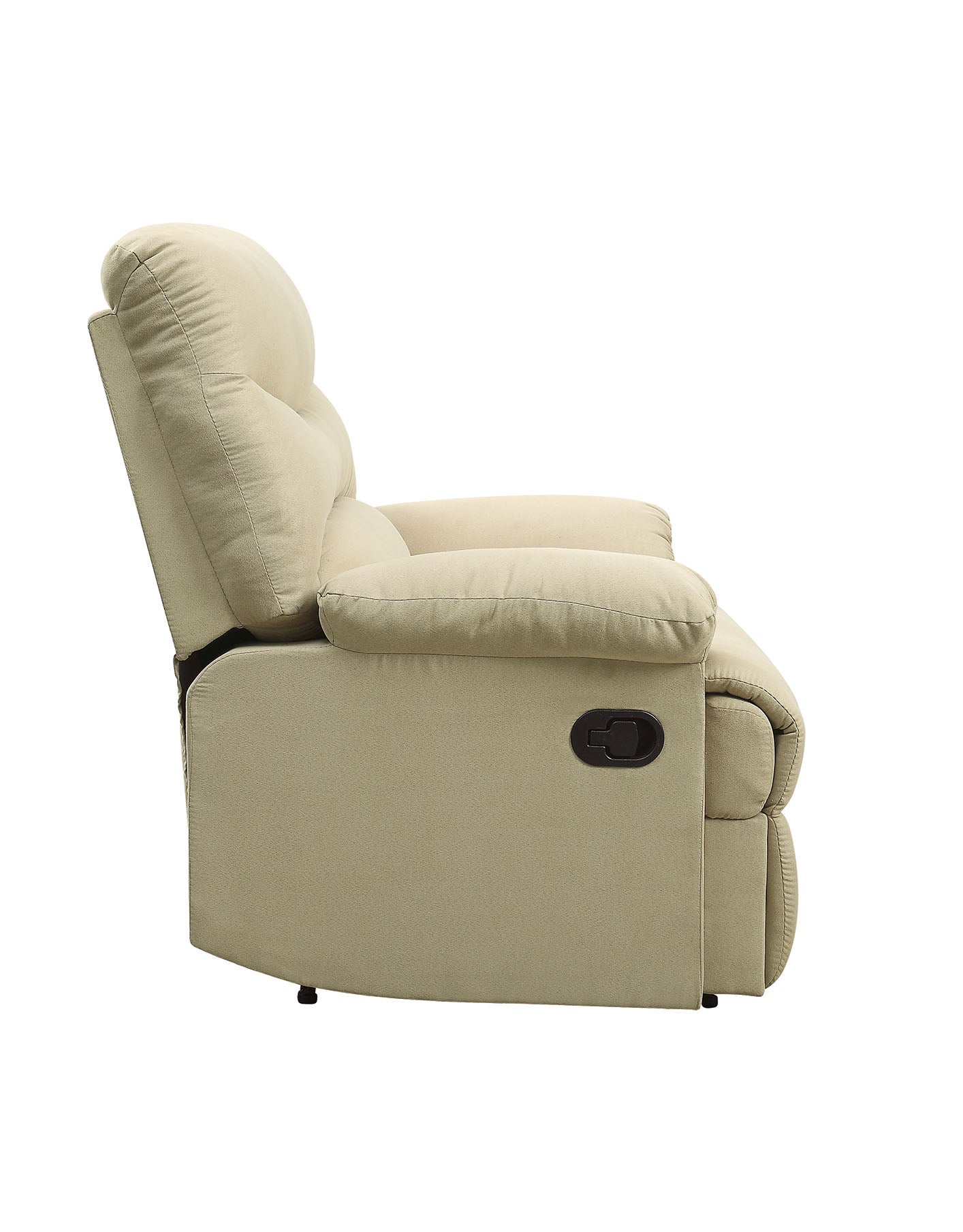 Beige Microfiber Motion Recliner - Comfortable & Stylish Design
