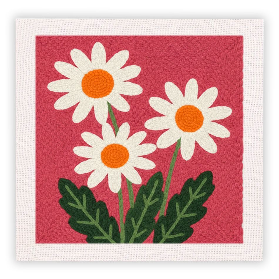 Handmade Embroidery Floral and Animal Wall Art - Creative Gift