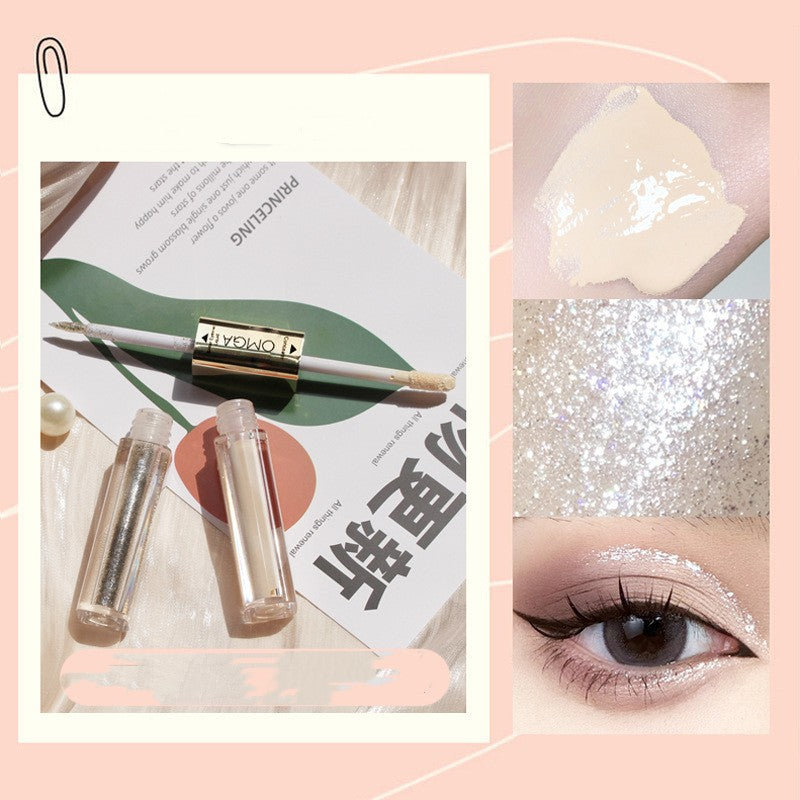 Double-Headed Eyeshadow Concealer Palette for Eye Makeup - Multiple Colors