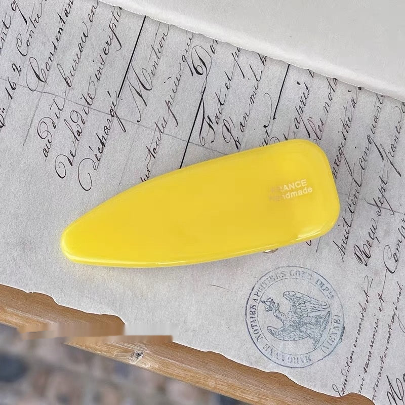 Women's Triangle Hair Clip with French Bang