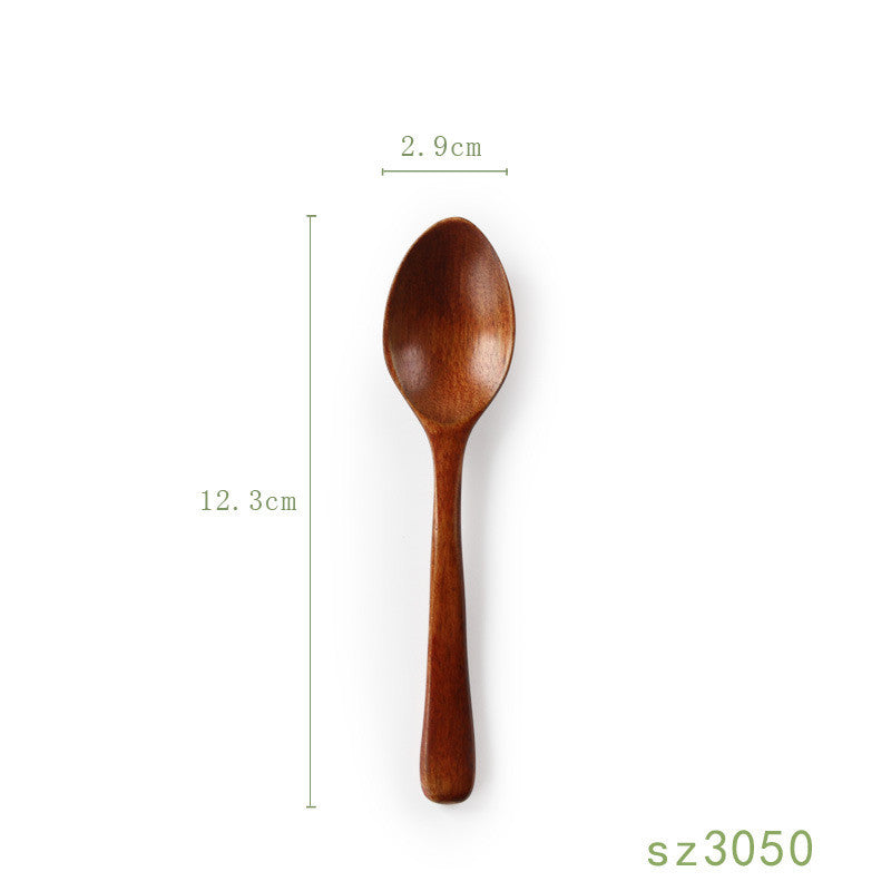 Solid Wood Honey Spoon - Japanese Style Kitchen Utensil