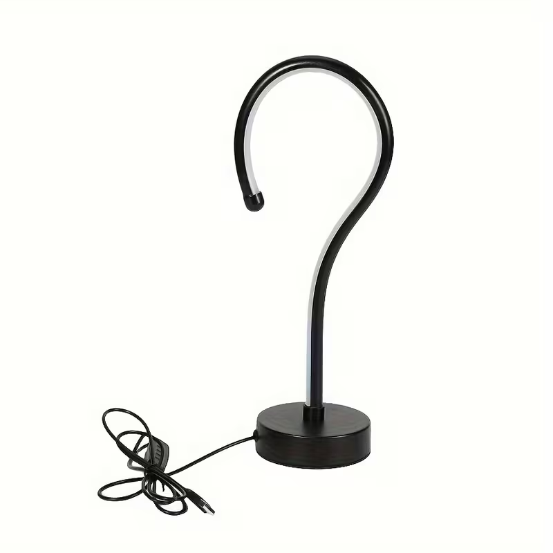 2-Pack Creative Question Mark Shape Table Lamps with 3 Color Dimmable USB Night Lights