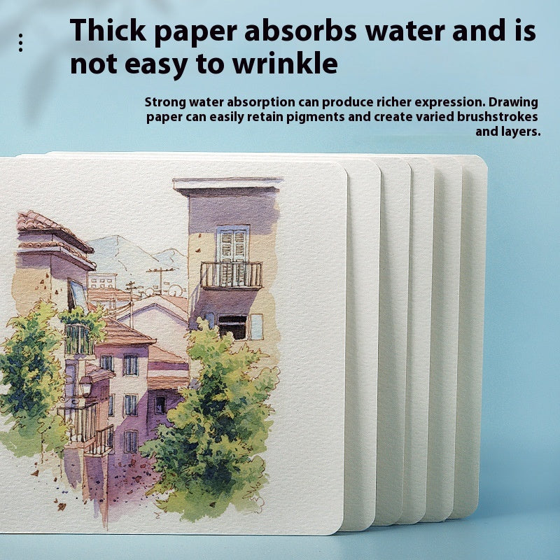 Watercolor Paper Postcard Set - 50 Sheets Various Sizes for Art & Craft