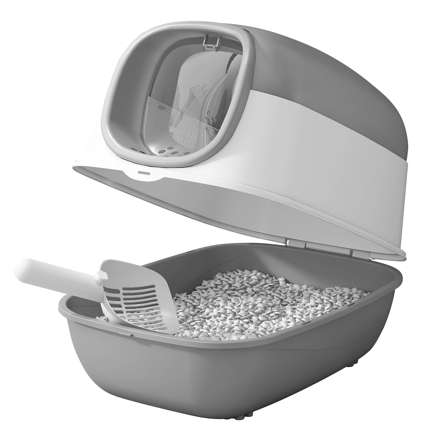 Self Pickup Cat Litter Box - Multiple Colors, Pet Furniture Tool