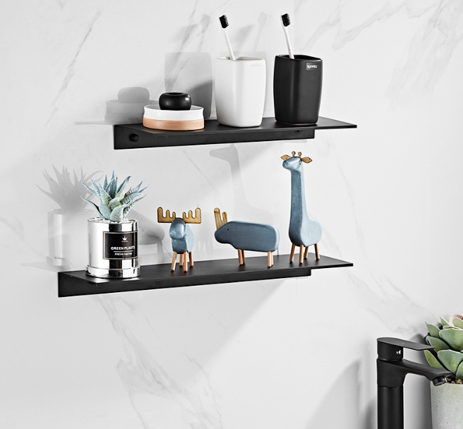 Nordic Wall Mounted Shower Storage Rack Non-Perforated Bathroom Organizer