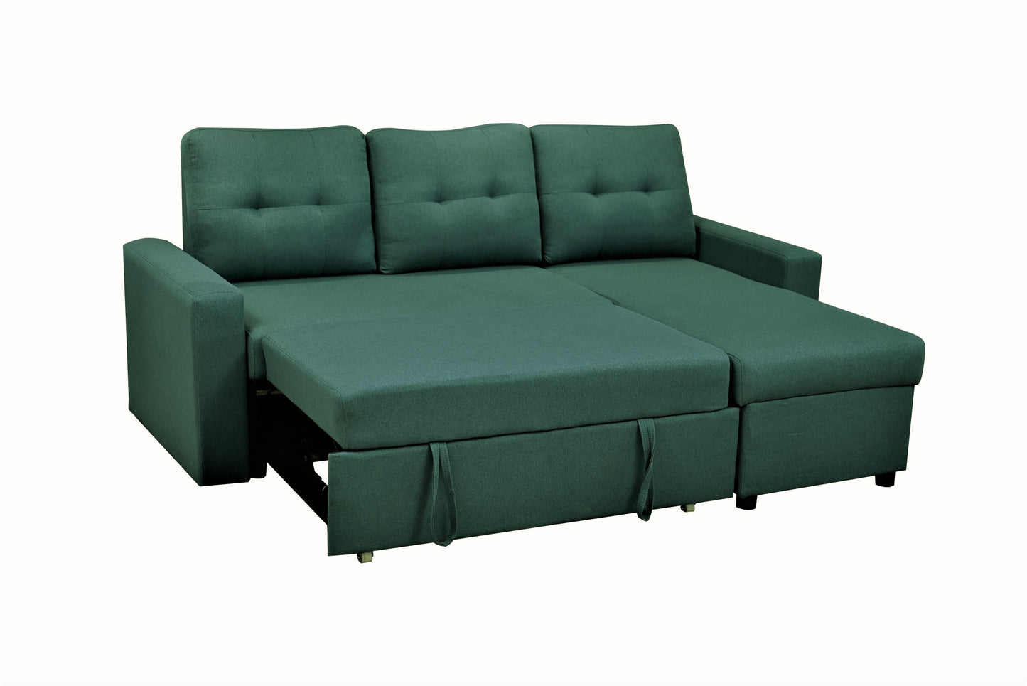 Convertible L-Shaped Sectional Sleeper Sofa Bed, Stylish Apartment