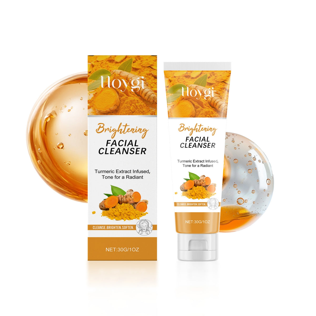 Turmeric Facial Cleanser 30g Natural Skin Brightening & Soothing