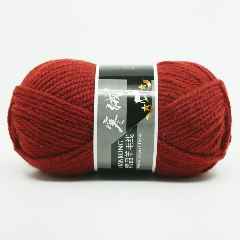 Thick Knitting Yarn Ball for Self-Woven Crafts - Cashmere Wool Material Kit