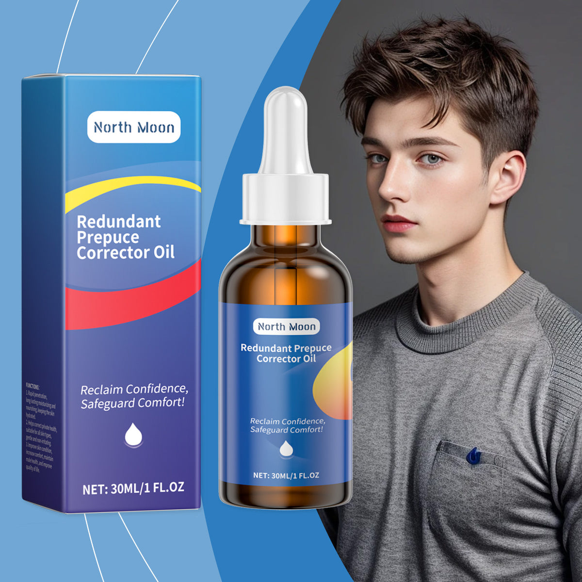 Men's Body Oil with Essential Ingredients - 30ml