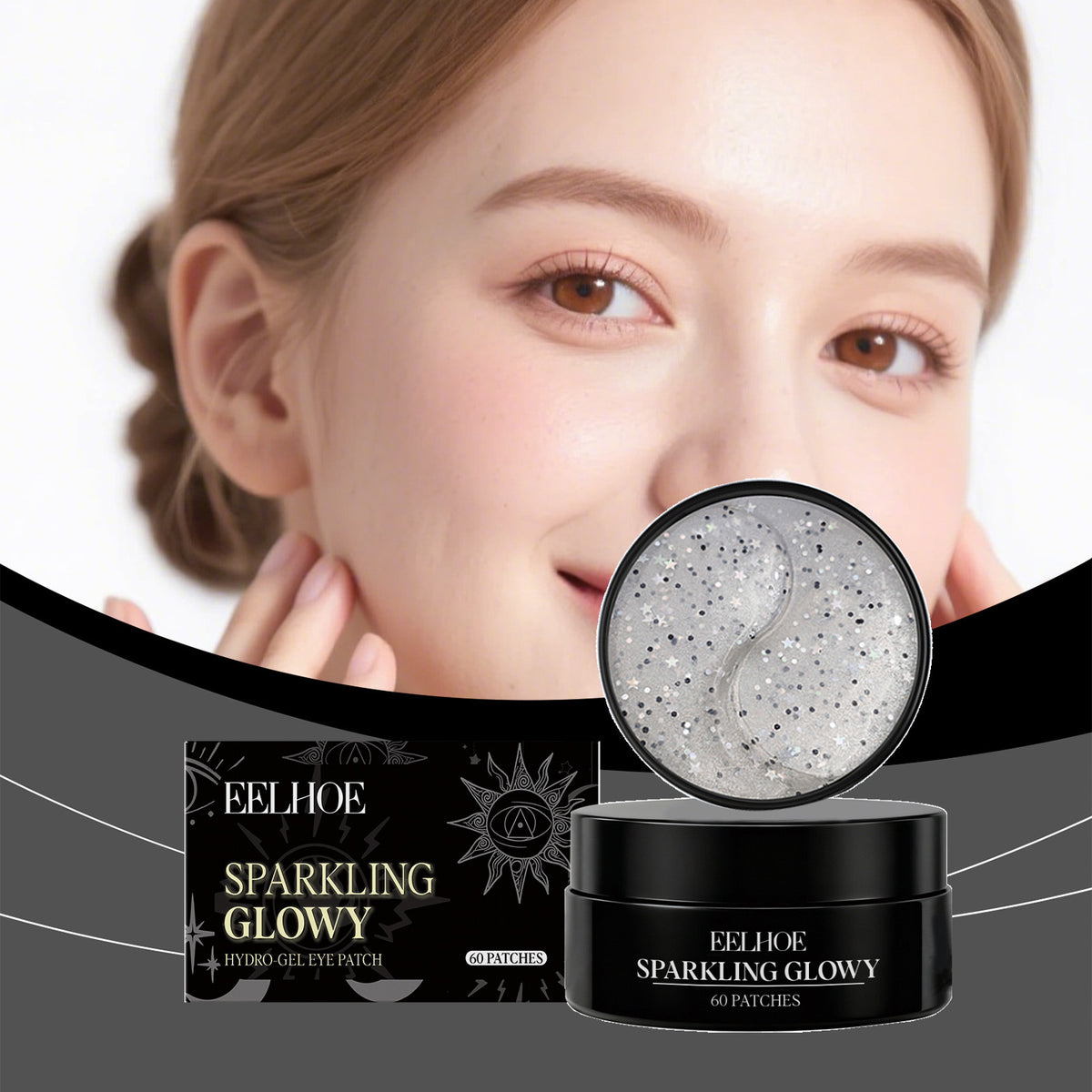 Gel Eye Mask with 60 Patches for Eye Care and Relaxation
