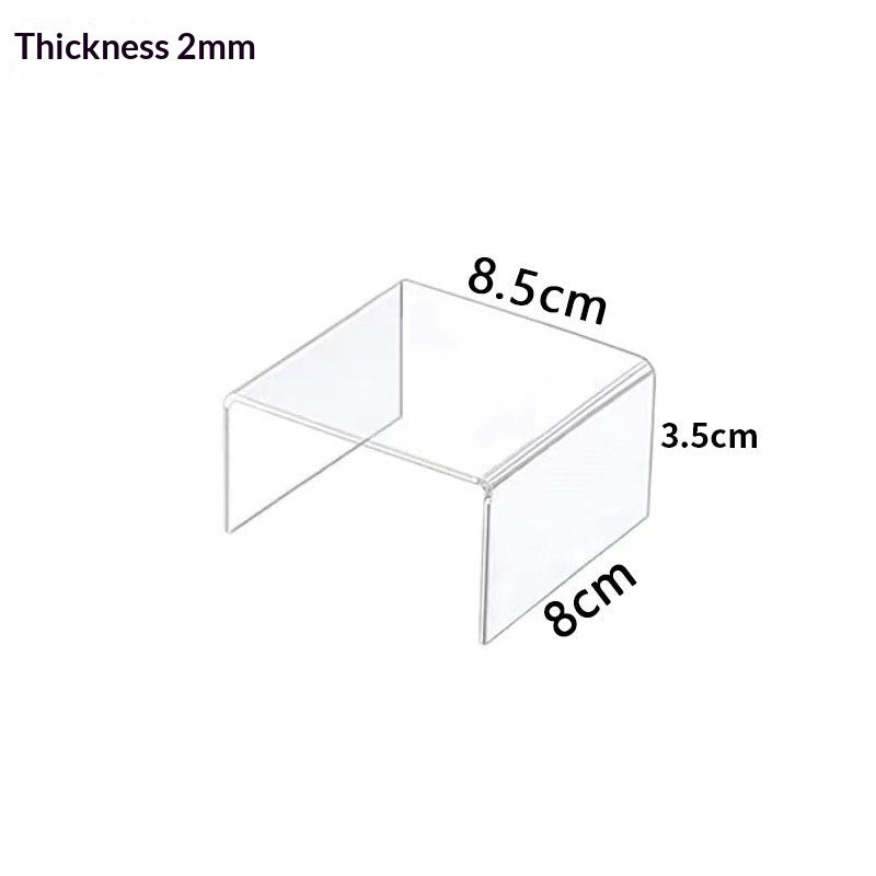 Acrylic Shoe and Bag Display Rack Trapezoid-Shaped Jewelry Organizer