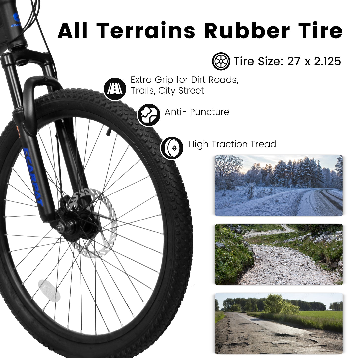 27.5 Inch Full Suspension Mountain Bike - Dual Shock Absorbers