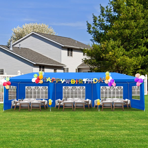 10'x30' Outdoor Party Tent with Removable Sidewalls - Blue