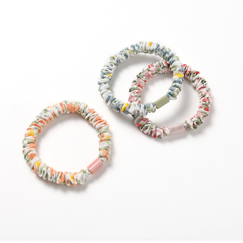 Children's Floral Hair Accessories Rubber Bands Hair Rings - Colorful & Cute