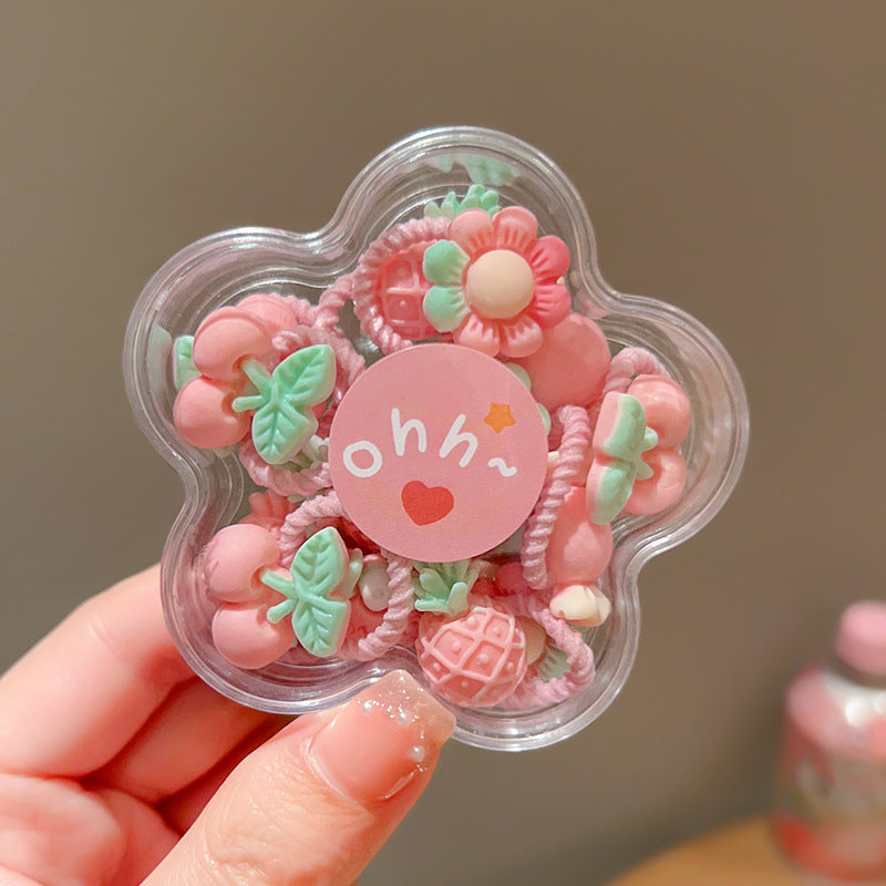 Children's Cute Baby Hair Rope Headband - Highly Elastic, No Hurt, 20PCs Set