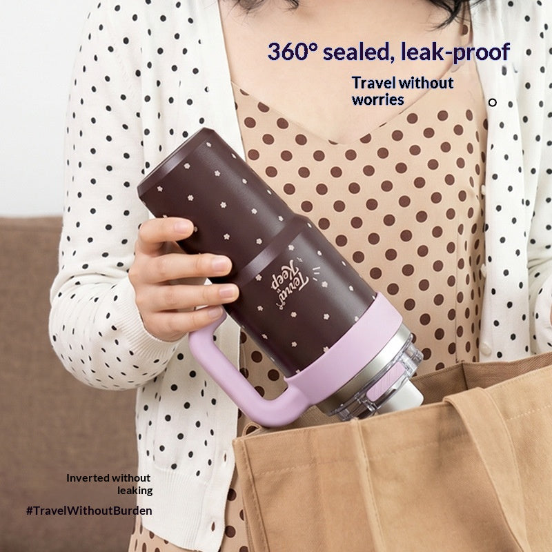 Large Capacity Ceramic Covered Water Bottle with 316L Inner Tank – Multiple Styles & 1200ML