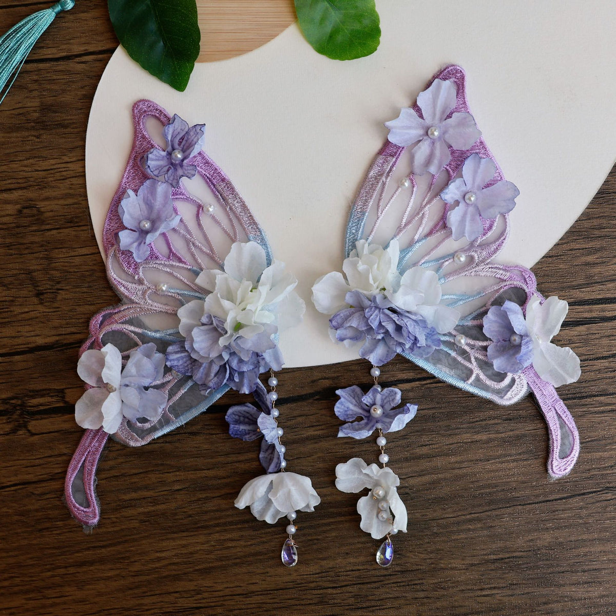 Large Butterfly Hair Clip Silk Flower Hair Accessory for Women