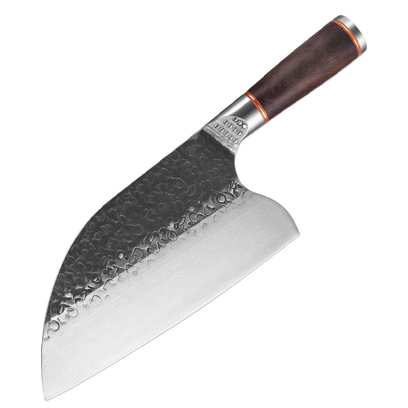 Stainless Steel Forged Hammer Pattern Kitchen Knife Set
