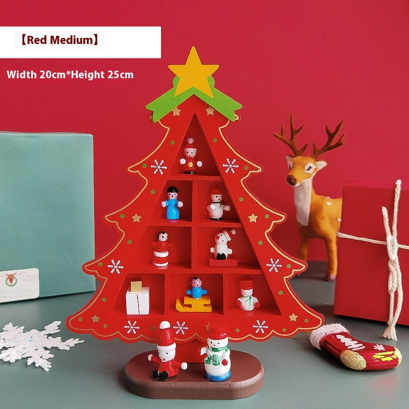 Mini 3D Wooden Christmas Tree Decorations - DIY Holiday Home Decor