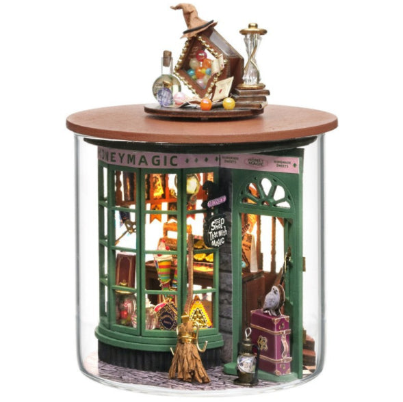 3D Architectural Wooden Model Kit - DIY Cabin Dream Bottle Assembly