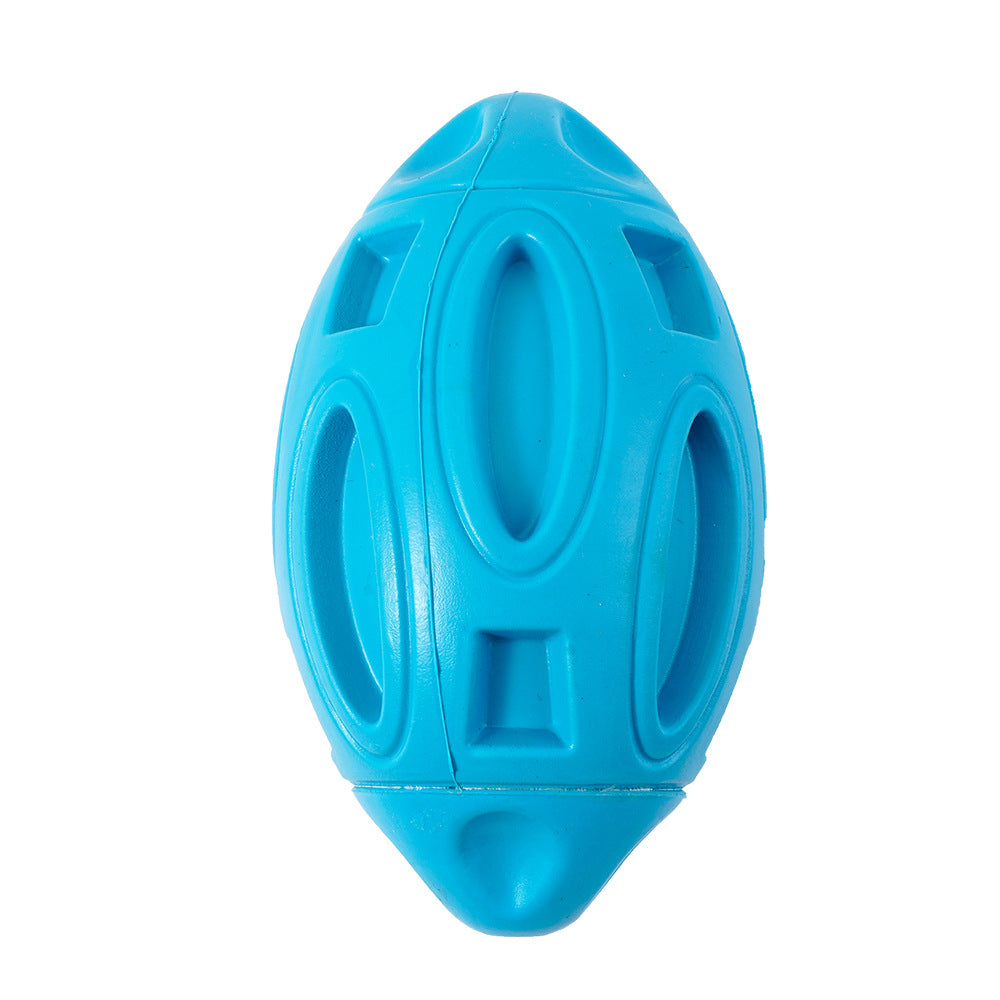 Durable Rubber Dog Toy with Squeaker - Interactive Bite-Resistant Fetch Ball