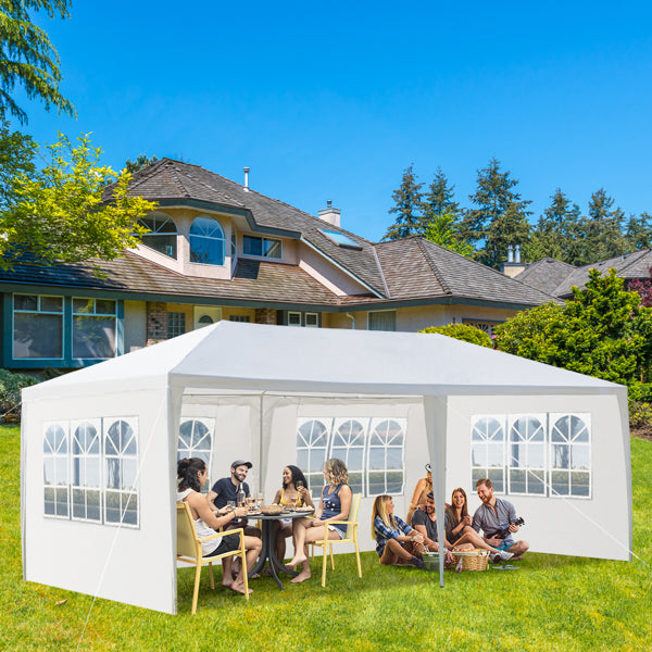 3m x 6m Outdoor Party Tent with Removable Sidewalls - White