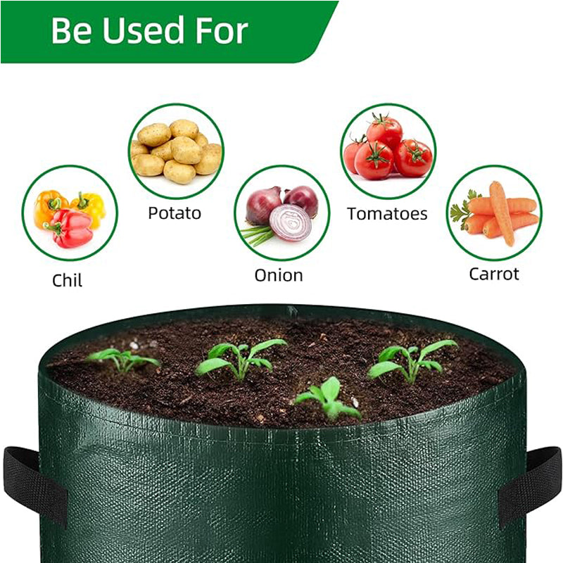 10 Gallon Potato Grow Bags 6 Pack Heavy Duty Garden Plant Containers with Handles