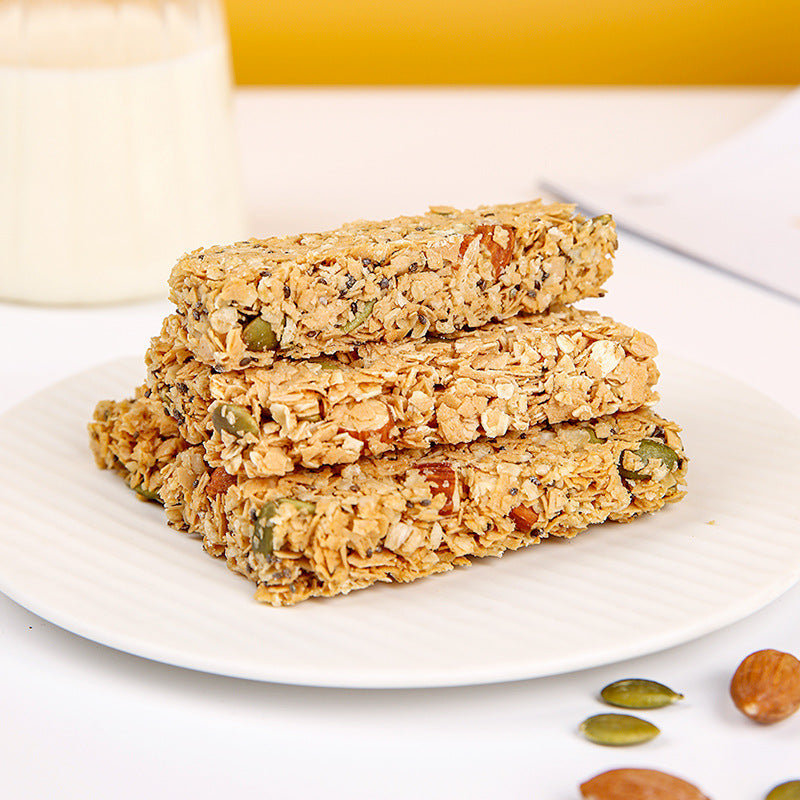 Sugar-Free Chia Nut Oat Bars – High-Protein Snack