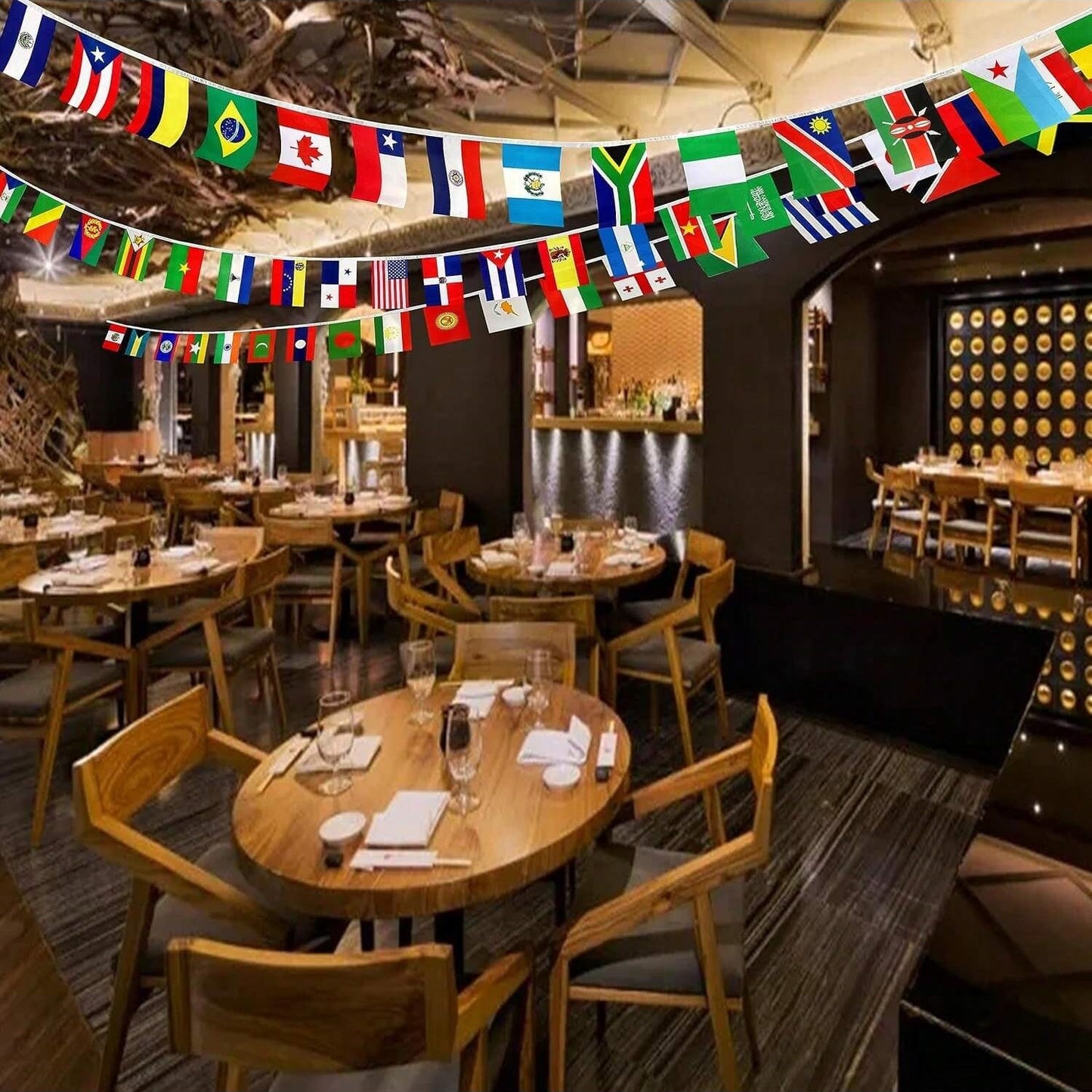 Countries String Flag - Multi-Color Cloth Decoration