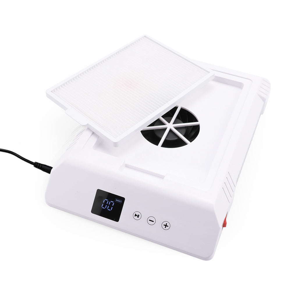 Desktop Nail Dust Cleaner with Filter for Manicure Dust Absorption