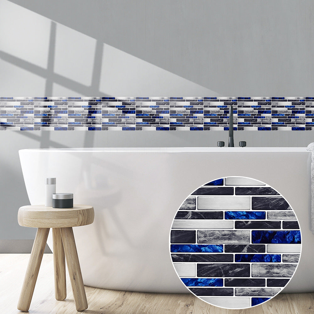 Marble Pattern Tile Stickers for Kitchen & Bathroom Wall Decoration - 10cm 10 Pieces