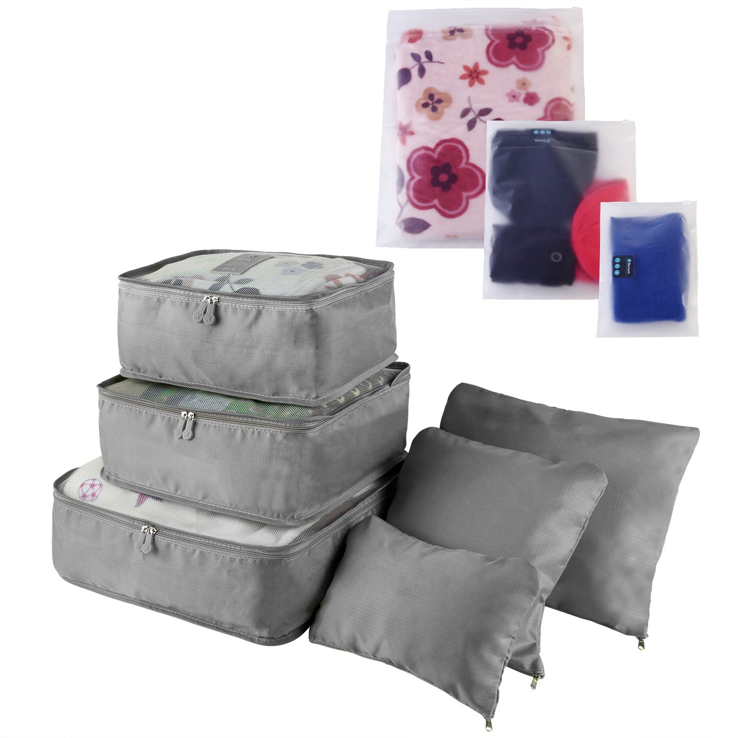 9Pcs Per Set Clothes Storage Bags Water-Resistant Travel Luggage