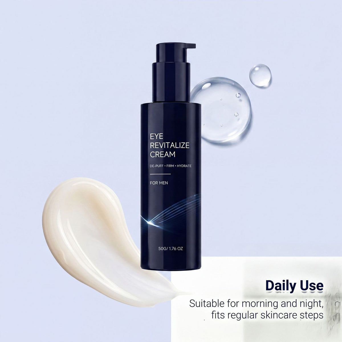 Men's Revitalizing Eye Cream - Hydrating 50G Skin Care for Eye Area