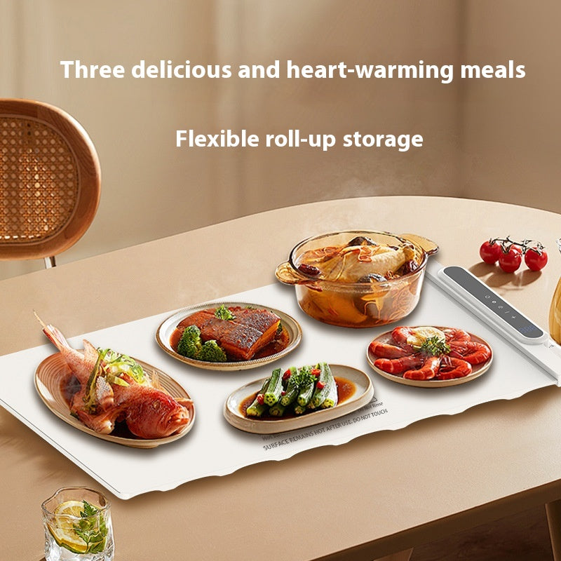 Silicone Folding Food Warming Plate - Multi-Function Heat Preservation Dish
