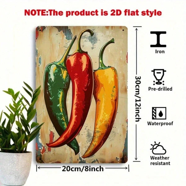 Metal Tin Wall Sign - 20 cm x 20 cm - Home Decor