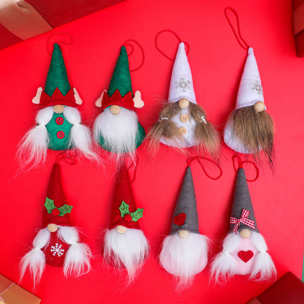 Christmas Faceless Doll Pendant Set - Holiday Home & Party Decor