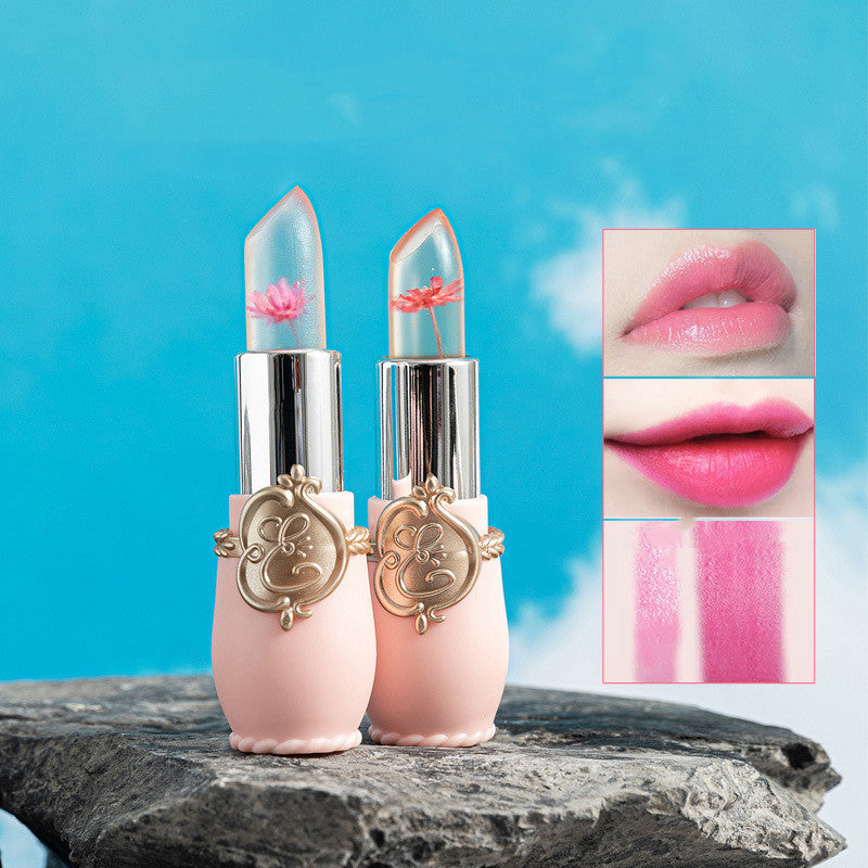 Color Changing Dried Flower Lip Balm - Nourishing Natural Moisturizer