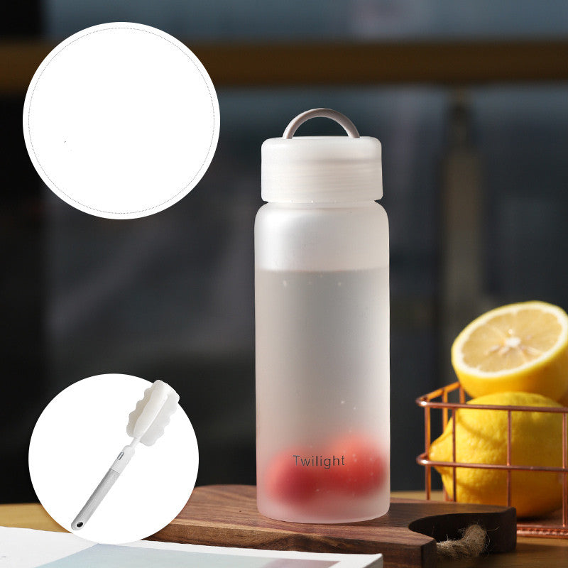 Portable Heat-Resistant Glass Mug for Student and Home Use