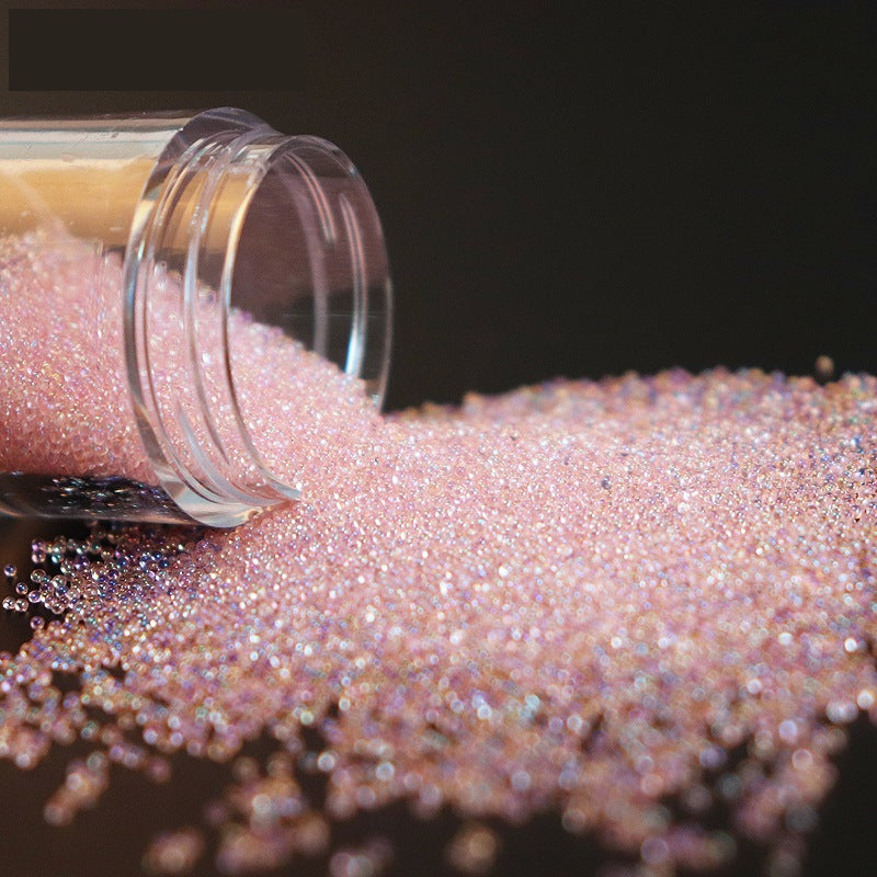 Micro Glass Bead Nail Art Decorations Non-Porous Bubble Ornaments