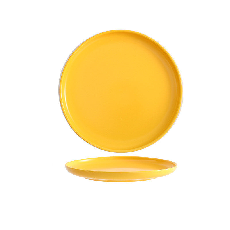 Nordic Ceramic Salad Plate - Multi-Color, 6/8/10 Inch, Elegant Kitchenware