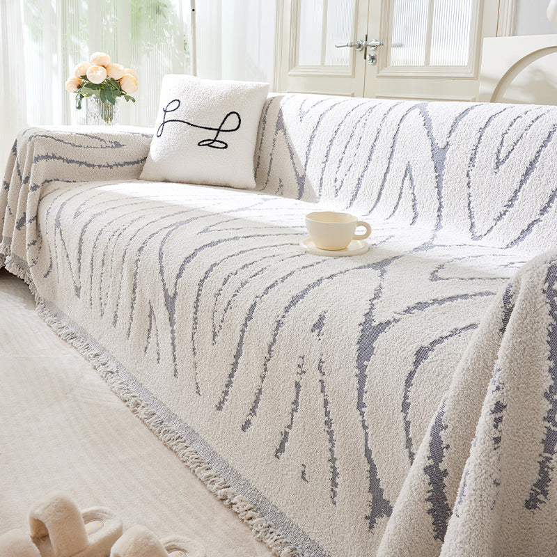 Luxury Sofa Cover Wool Yarn Full-Coverage Slipcover for 180x130cm to 180x520cm Sofas