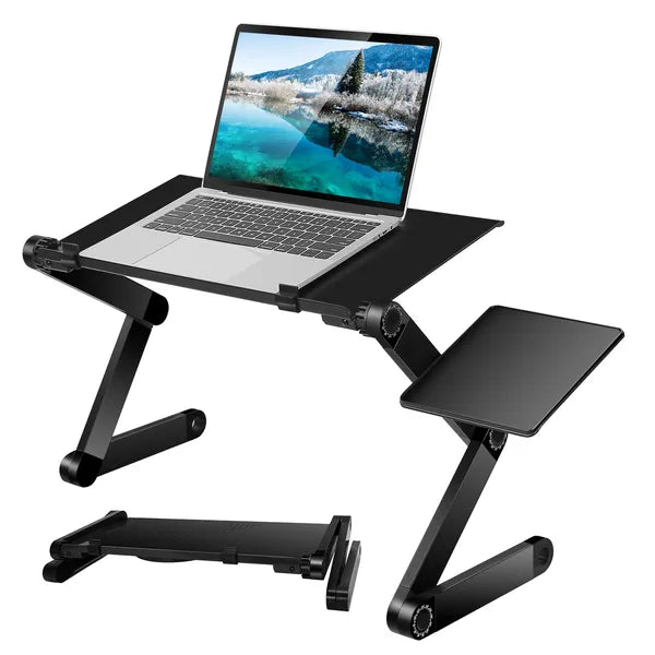 Foldable Laptop Table with Mouse Board - Portable Desk for Home & Travel