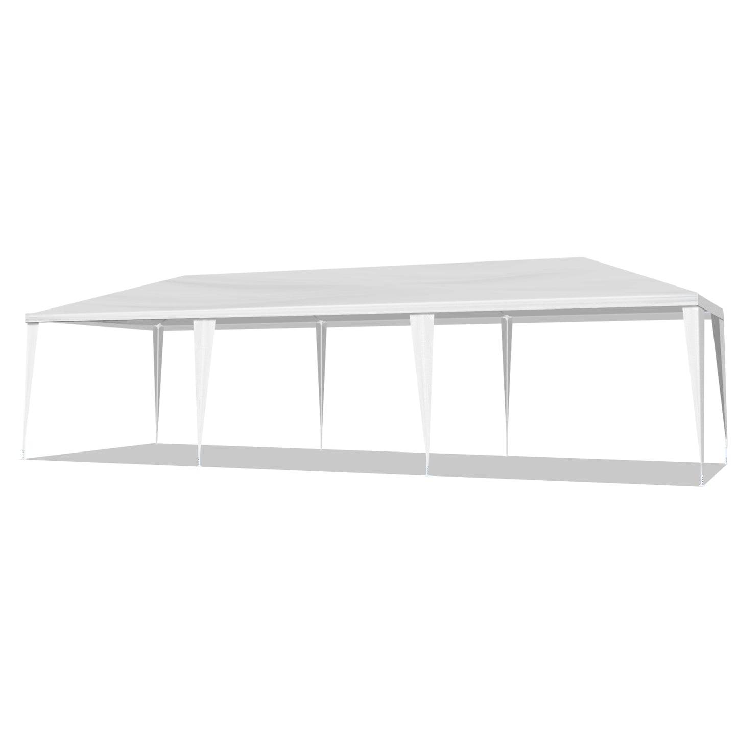 10x30ft White Party Tent with 5 Sidewalls - Waterproof Canopy
