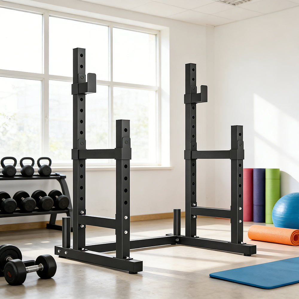 Adjustable Squat Rack for Home Gym - 660 lbs Capacity